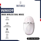 WIWU - WM109 Magic Wireless Dual Mode Mouse (2.4G+Bluetooth) - Pink