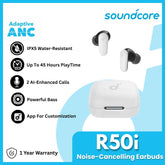 ANKER - SOUNDCORE R50i NC Noise-Cancelling Wireless Earbuds - White