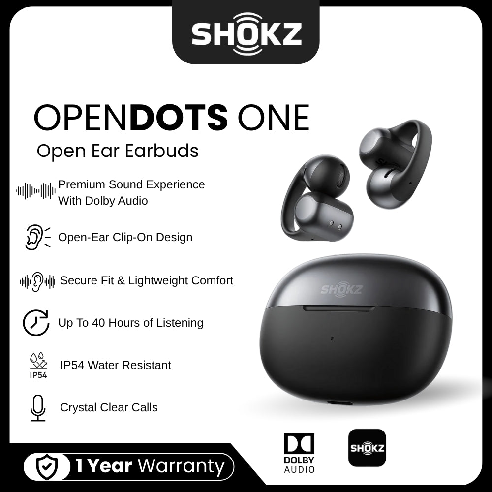 Shokz OpenDots ONE ブラック Shokz OpenDots ONE Earbuds | Marathon Sports