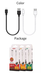 WK WDC-105I IPH FULL SPEED PRO DATA CABLE FOR LIGHTING 2.4A (25CM) - White