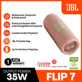 JBL - FLIP 7 Portable Bluetooth Speaker - Pink