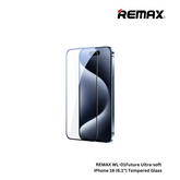 REMAX WL-01 Future Ultra-Soft Series iPhone 16(6.1") HD Tempered Glass - Clear