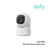 ANKER - EUFY C220 Security 360 Indoor 2K Camera - White