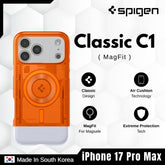 Spigen - Classic C1 Magfit Case For iPhone 17 Pro Max - Tangerine