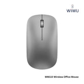 WIWU - WM110 Wireless Office Mouse (2.4G + Dual Bluetooth) - Silver