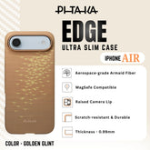 PITAKA - Glint Of Gold Ultra Slim ( Edge ) Case For iPhone Air - Golden Glint