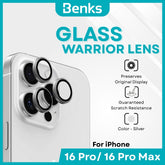 BENKS - GlassWarrior Lens Protector - IPhone 16 Pro / 16 Pro Max (Silver)