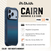 PITAKA - 1001 Nights-Midnight 01 Cairn Case For iPhone 18 Pro - Moonrise 2.0