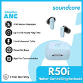 ANKER - SOUNDCORE R50i NC Noise-Cancelling Wireless Earbuds - Blue
