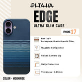 PITAKA - Ultra Slim ( Edge ) Case For iPhone 17 - Moonrise