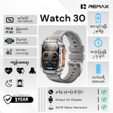 REMAX - Watch 30 AMOLED GPS Outdoor Smart Watch - Silver