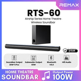 Remax - RTS-60 Air Ship Series Home Theatre Wireless Soundbar (100W) - Black