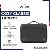 WIWU - Cozy Classic Laptop Case (14") - Black