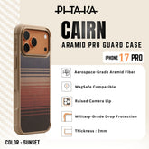 PITAKA - Aramid Pro Guard ( Cairn ) Case For iPhone 17 Pro - Sunset