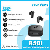 ANKER - SOUNDCORE R50i NC Noise-Cancelling Wireless Earbuds - Black