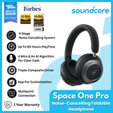 ANKER - SOUNDCORE SPACE ONE PRO Active Noise Cancelling Wireless Headphone - Black