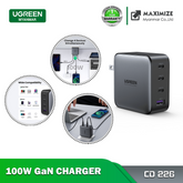UGREEN - CD226 GAN Fast Charger ( 100W ) (1 USB - 3 Type-C)