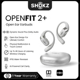 SHOKZ - OPENFIT 2+ Open Ear Bluetooth Earbuds - Grey