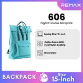 REMAX - 606 Digtal Double Backpack - Navy Blue