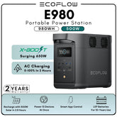 ECOFLOW E980 500W(980WH) Portable Power Station