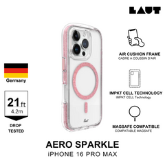 LAUT AERO SPARKLE case for iPhone 16 Pro Max
