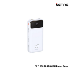 REMAX RPP-686 20000MAH REYLUCK SERIES 2.1A CABLED POWER BANK (2.1A)