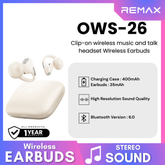 REMAX - OWS-26 Clip-on wireless music and talk WIreless Earbuds - White