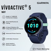 GARMIN - Vívoactive® 5 Smart Watch | Navy