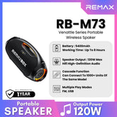 REMAX - RB-M73 Venattle Series Music War Drum Portable Wireless Speaker (120W) - Black