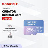 SanDisk - Creator microSD Card (GNGMS) - 256GB