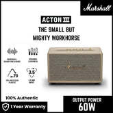 Marshall Acton 3 Bluetooth Speaker - Cream
