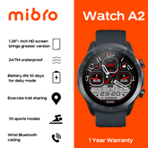 Mibro - Watch A2 Sporty Smart Watch - Black