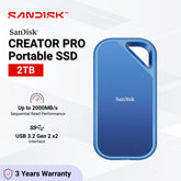 SanDisk - Creator PRO Portable SSD (E81C) - 2TB