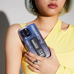 SKINARMA IPHONE 14 PRO TAIHI KOBAI CLEAR CASE WITH EXTENDABLE GRIPSTAND (PURPLE)