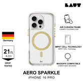LAUT AERO SPARKLE case for iPhone 16 Pro