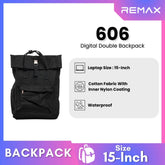 REMAX - 606 Digtal Double Backpack - Black