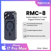 REMAX - RMC-8 iPhone 17 Pro Max Case Ruilian Naked Series - Black