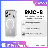 REMAX - RMC-8 iPhone 17 Pro Max Case Ruilian Naked Series - Silver