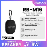 REMAX - RB-M16 Vansound Series Portable Bluetooth Speaker (5W) - Black