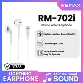 REMAX - RM-702i iPhone Wired Earphone - White