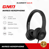 GADGET MAX - GM17 3.5mm Wired Headphone - Black