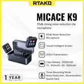 RTAKO - Micace K9 Clip Microphone