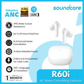 SOUNDCORE - R60i NC Noise Cancelling Wireless Earbuds - White
