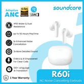 SOUNDCORE - R60i NC Noise Cancelling Wireless Earbuds - White