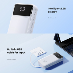 REMAX RPP-686 20000MAH REYLUCK SERIES 2.1A CABLED POWER BANK (2.1A)