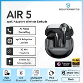 SOUNDPEATS - AIR 5 aptX Adaptive Lossless Bluetooth Wireless Earbuds - Black