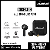 Marshall Minor 4 Bluetooth Earbuds - Black