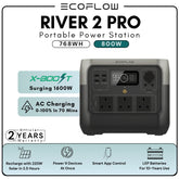 ECOFLOW RIVER 2 Pro 800W Portable Power Station (768Wh LiFePO4 Battery)