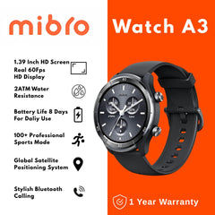 Mibro - Smart Watch A3 Global -  Grey