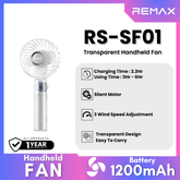 REMAX RS-SF01 Transparent Handheld Fan - Clear
